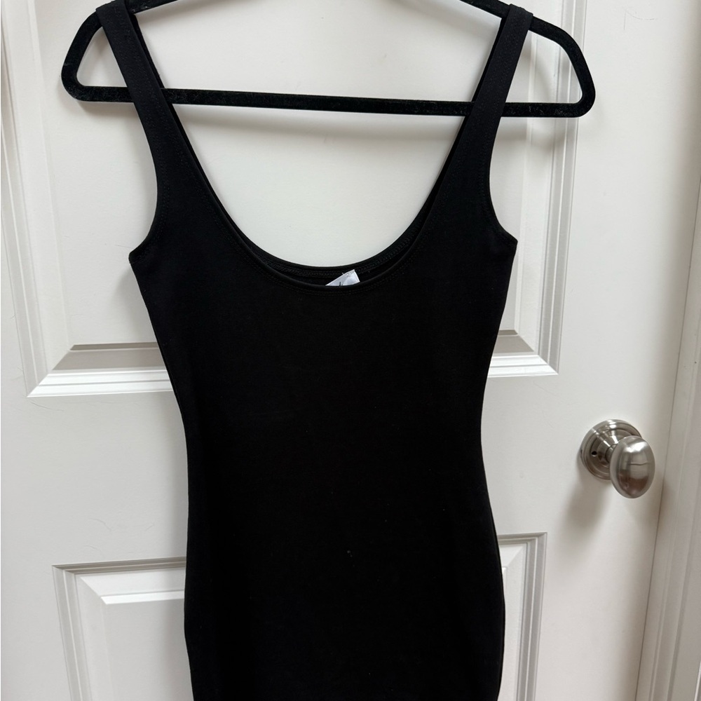 Black Revamped Bodycon Mini Dress